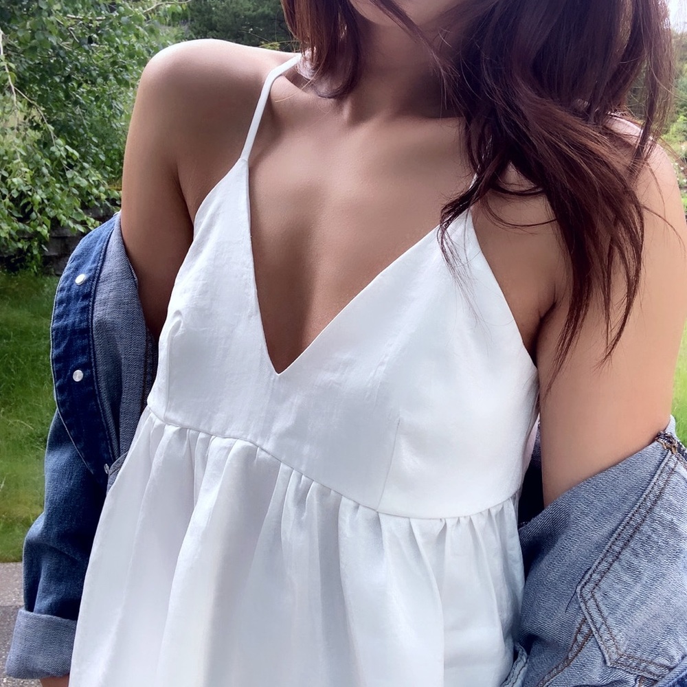 Satin Babydoll Cami Top